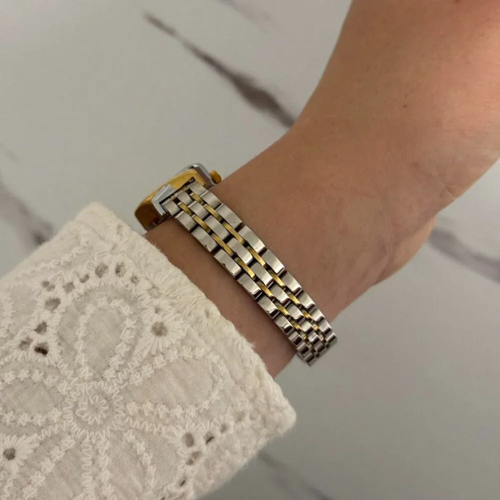 Sku:0465 vintage vibe gold silver watch + in a gift box They fit‎ any hand size